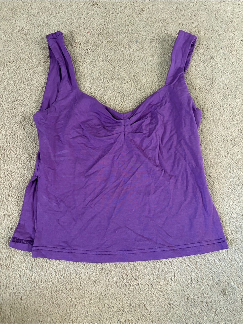 Amazon Purple Women's V-Neck Tank Top- wore once with Ariel Halloween costume